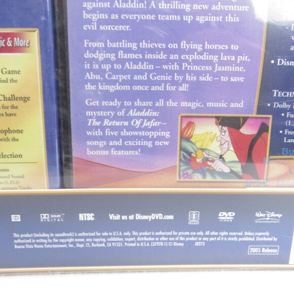 Disney Aladdin The Return of Jafar & The King of Thieves (2 & 3 Collection) - Picture 9 of 15